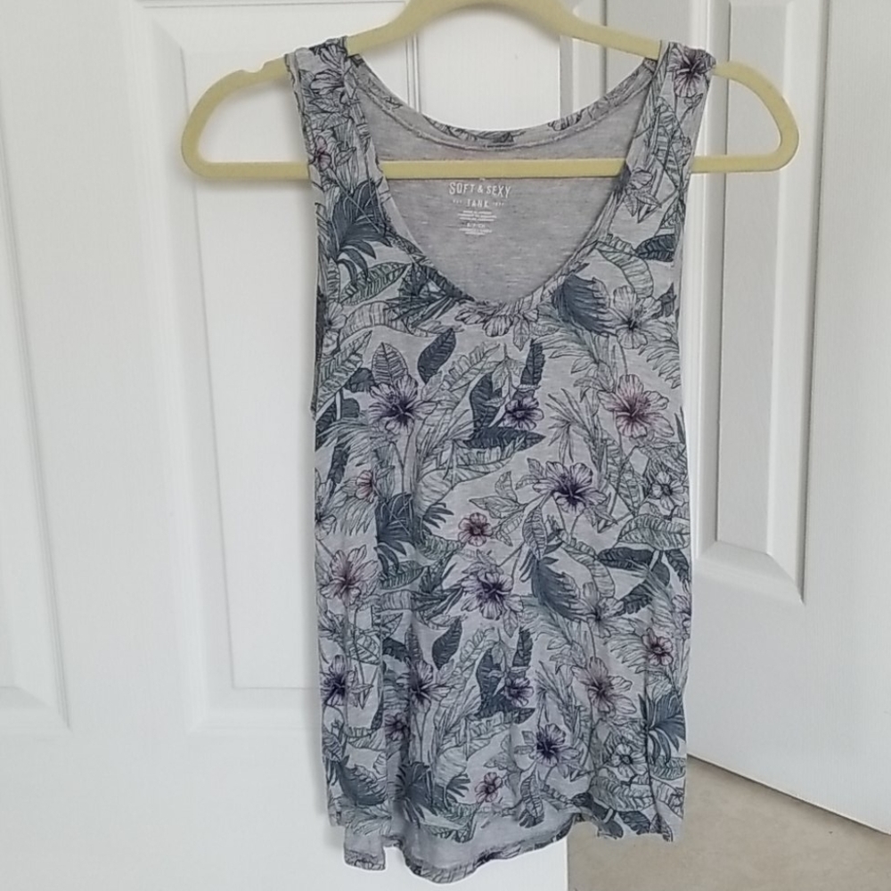AE Soft & Sexy Floral Tank Top